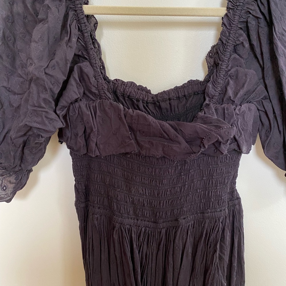 DOEN SOL DRESS in POPPY BLACK xs